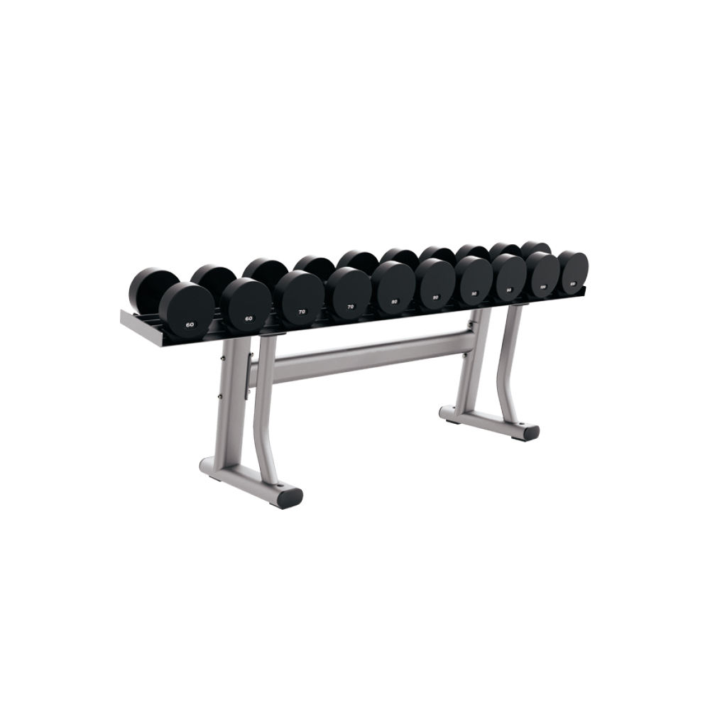2025 Commercial Gym Fitness Equipment 3-Tier Pro Style Dumbbell Rack Strength Training Best Selling Cable Weight 15 Pairs