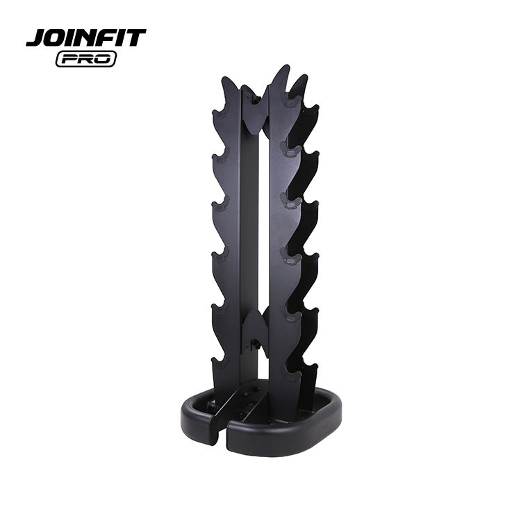 Gym Fitness Accessories Sets Rubber Dumbbells with Rack