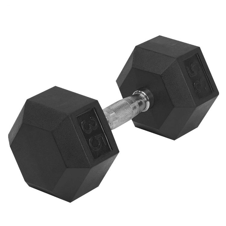 5kg 10kg 15kg 16kg 35kg 20kg 50kg Multi Weight Size Black Rubber Coated Hex Dumbbells on Sale Cheap