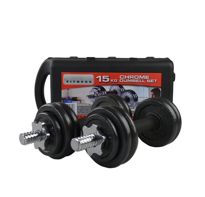 Custom Logo Adjustable Dumbbell Set 15 Kg to 50Kg Lbs Weight Lifting Round Paint Barbell Dumbbells