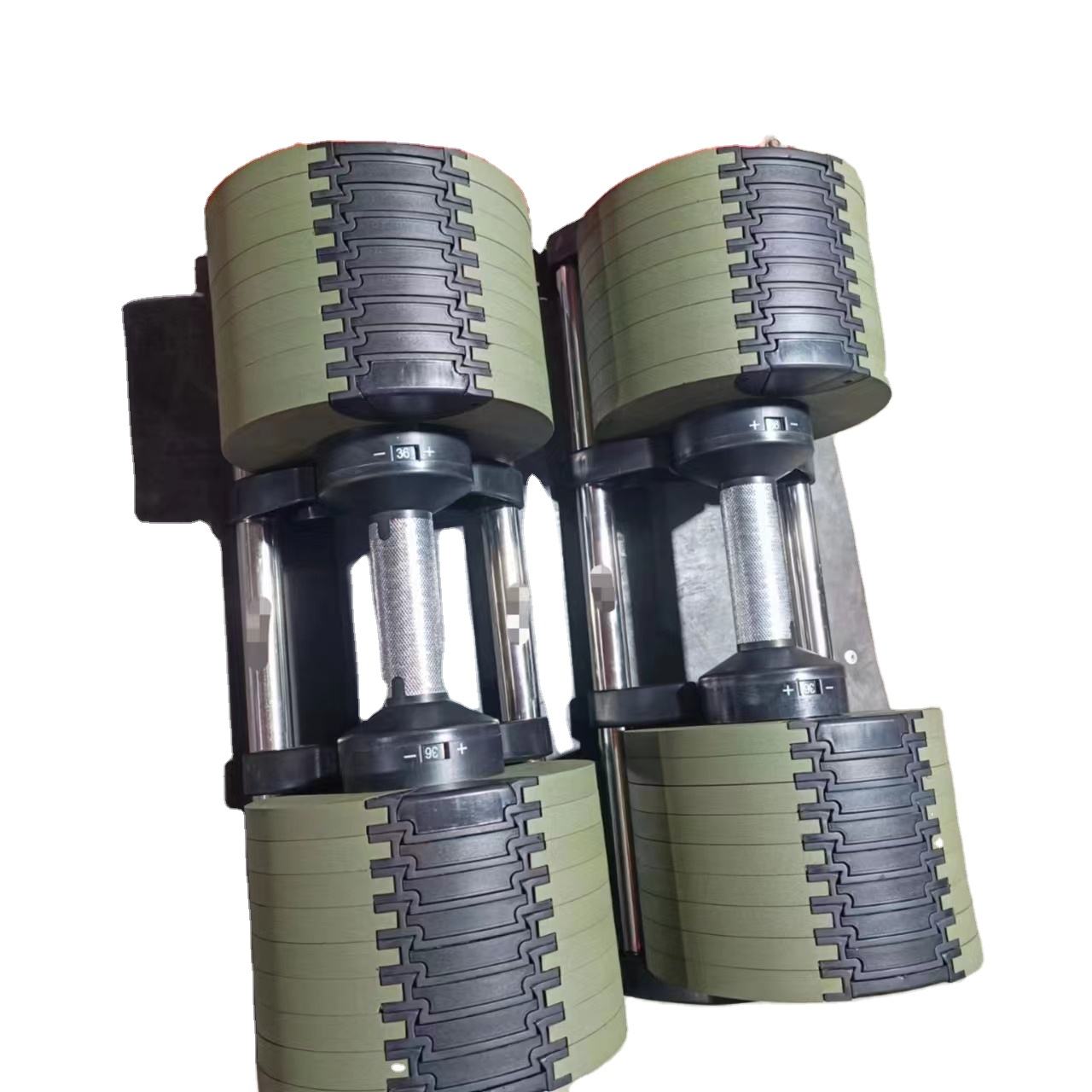 Wholesale Custom Logo Dumbells Unisex 1-100LB & 2-50KG Cast Iron Rubber Hexagonal Dumbbells Set Free Weights