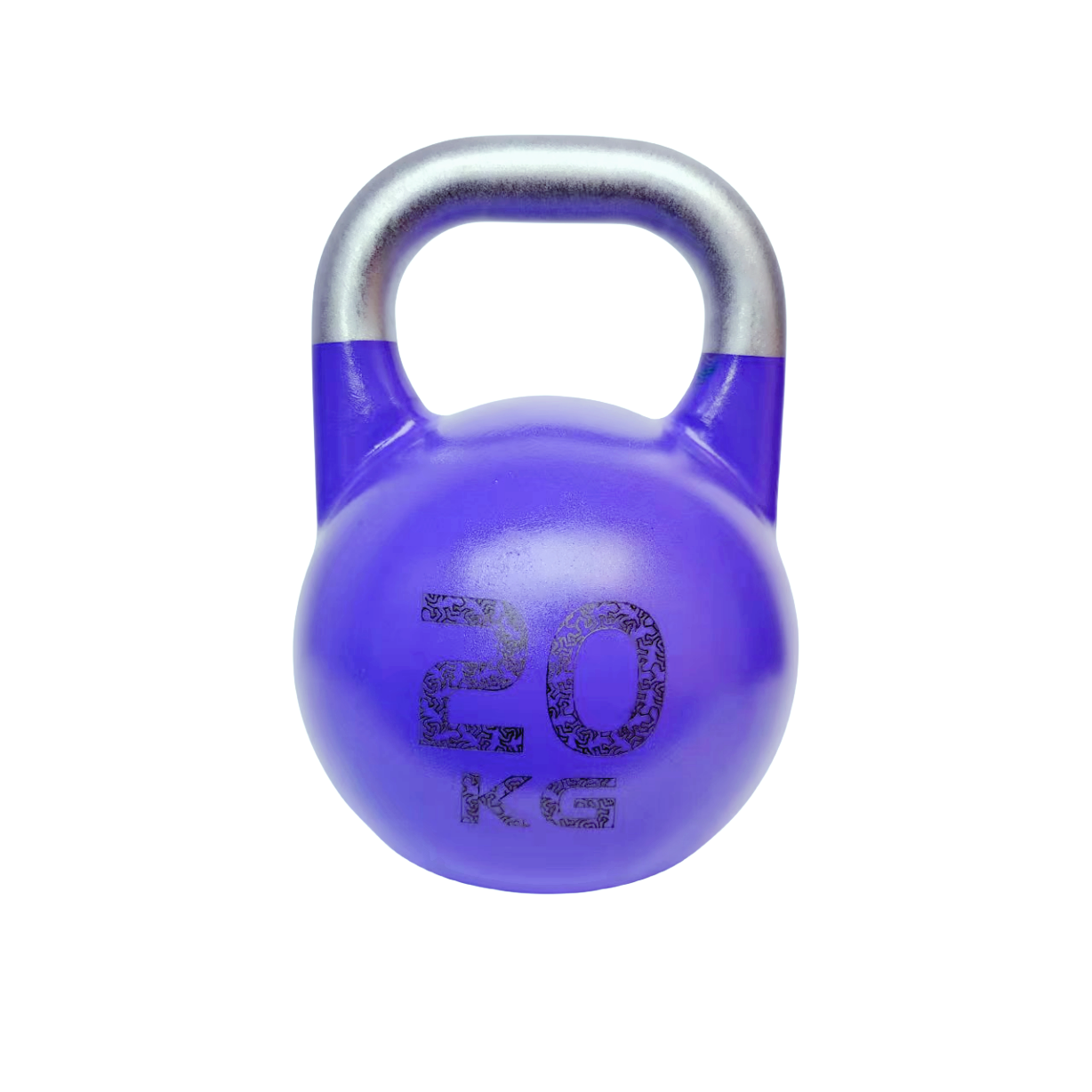 20KG Color All Steel Competition Kettlebell Electroplated Handle Gloss Weight Color Kettlebell