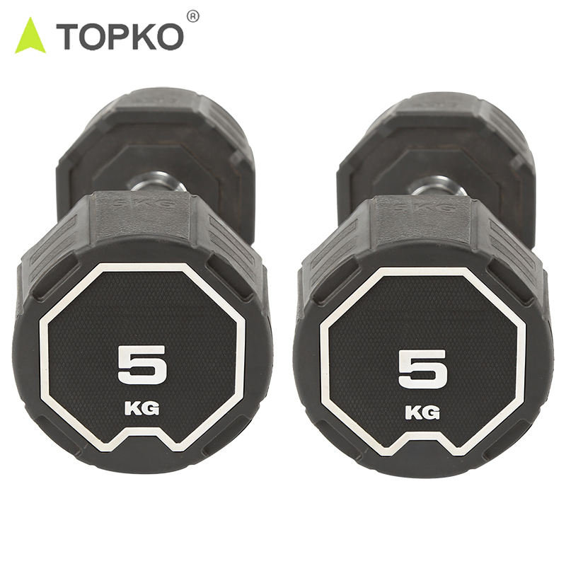 TOPKO High Quality Hex Dumbbell Set Fitness & Body Building Dumbbells Home Gym Equipment 2kg/3kg/5kg/10kg Hex Dumbbell Set