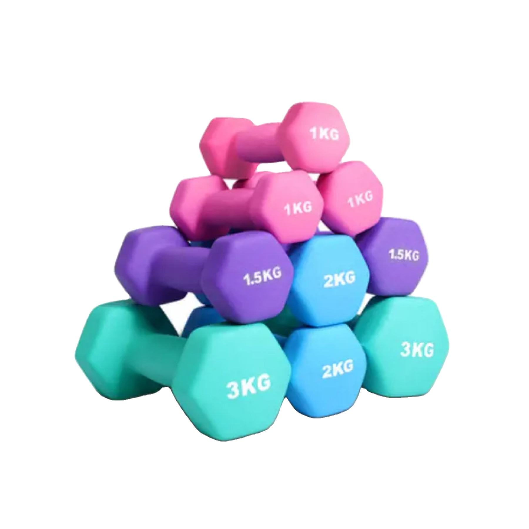 Strength Training Design logo Color Gym Fitness Sets 2lb 3lb 4lb 5lb 6lb 10lb Vinyl Dumbbell 3kg