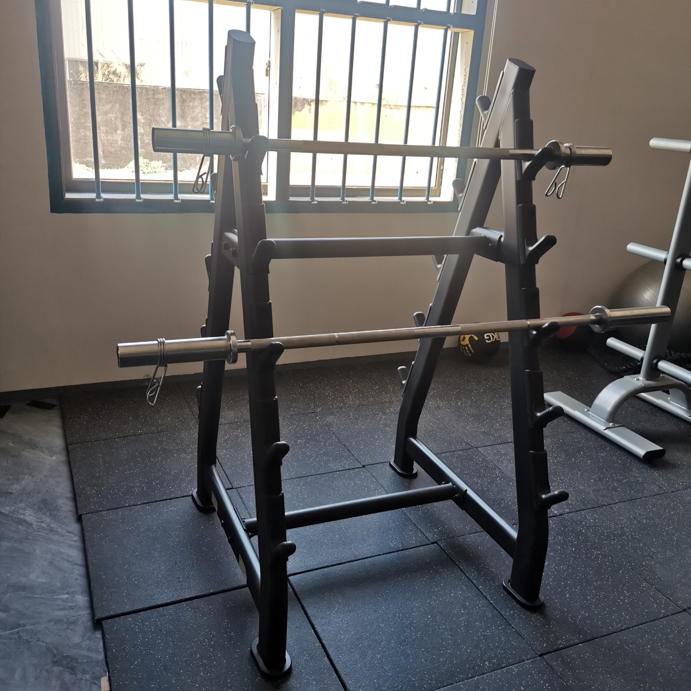 Commercial Gym Equipment Foldable 10 Pair Dumbbell Stand Two Tier Dumbbell Rack