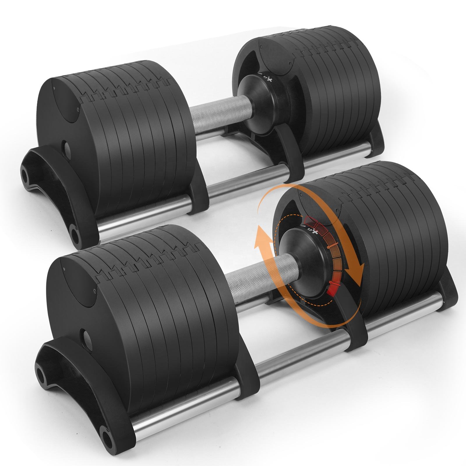 Gym Fitness Equipment Adjustable Weights Dumbbells Barbell 40kg Set for Home