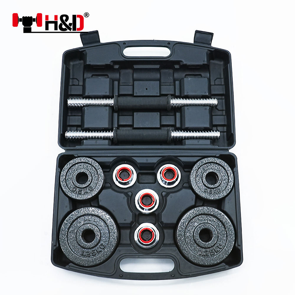 Chinese Factories Baking Premium Customised Barbell 10/15/20/30/50/55kg Adjustable Setdumbbell logo