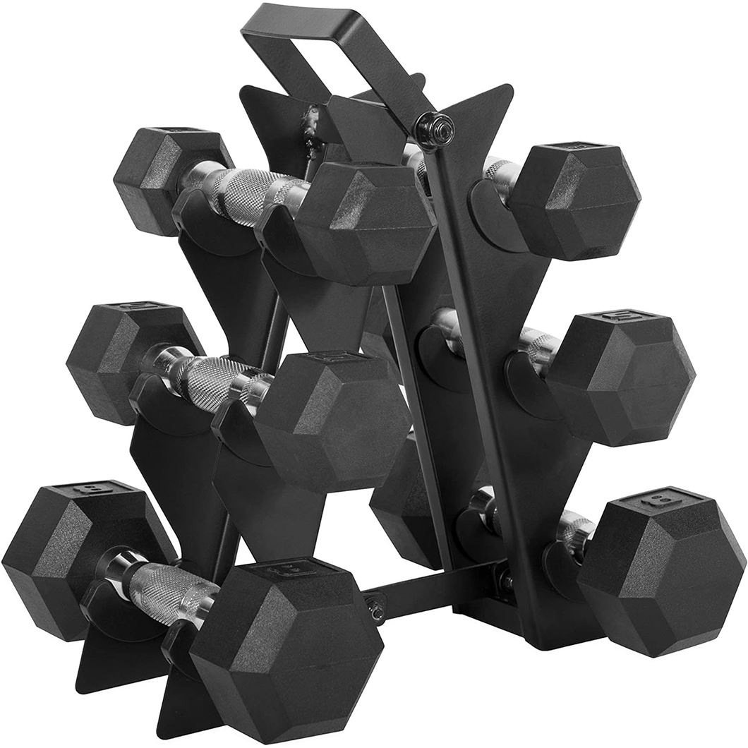 Dumbbell Rack 3 Tier Compact Dumbbell Holder Exercise Weight Rack for Dumbbells