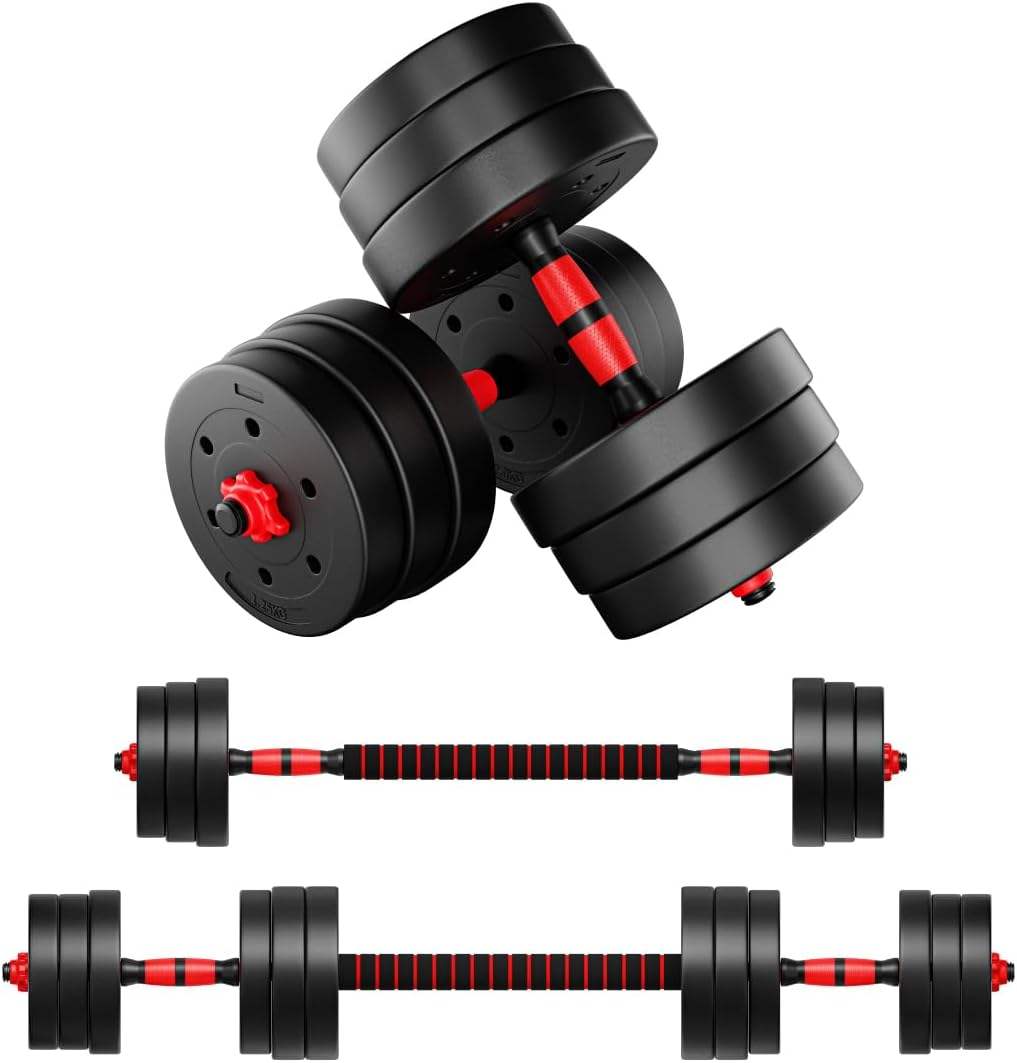 China Cheap Home Gym Fitness Equipment Electroplating Adjustable Dumbbell Set Barbell Set for Sale 20KG 30KG 50KG