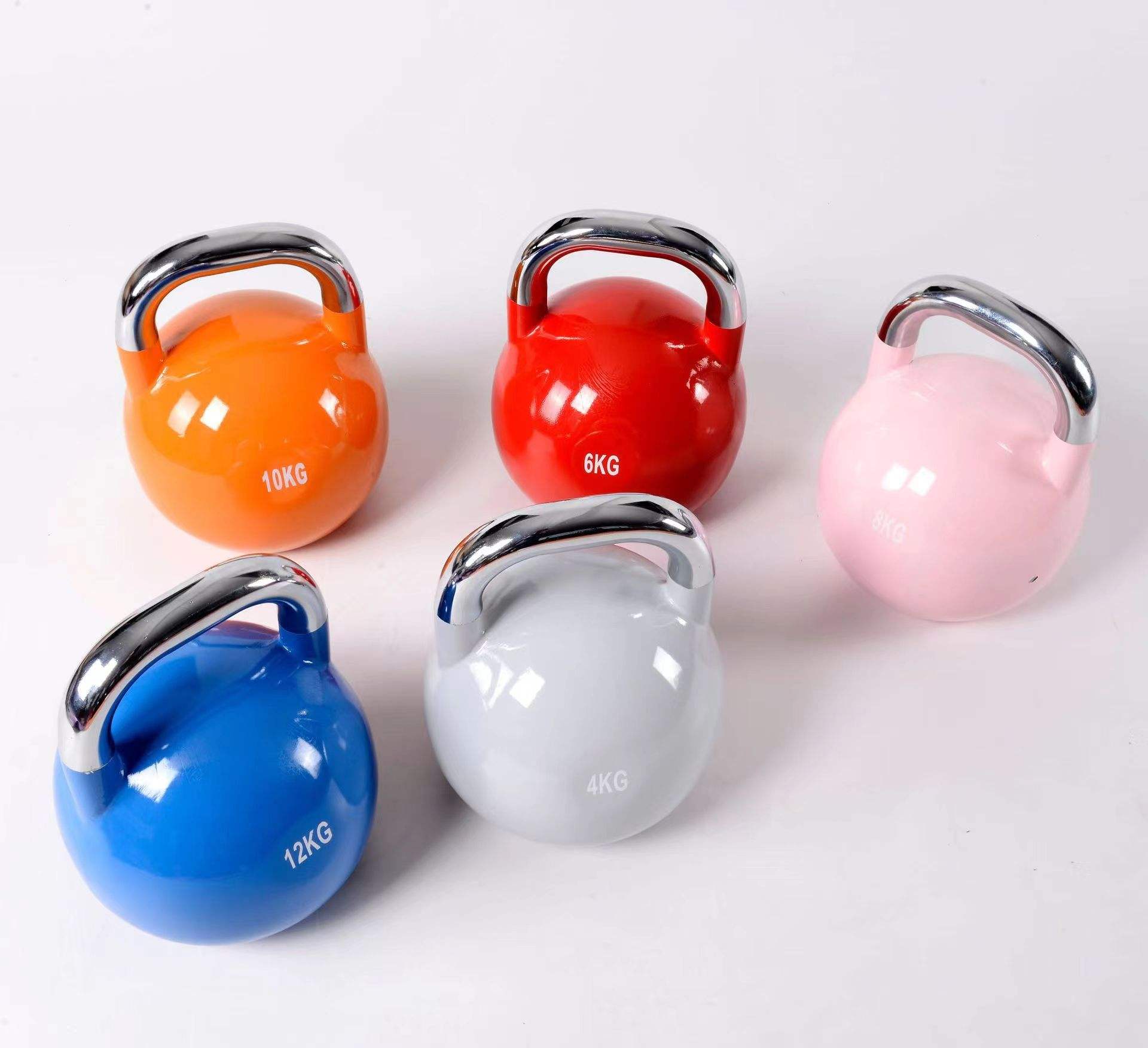 Gym Competition Heavy Cast Iron Kettlebell Vinyl Kettlebell Set Fitness Weight Lifting Vinyl Kettle Bell for Gym