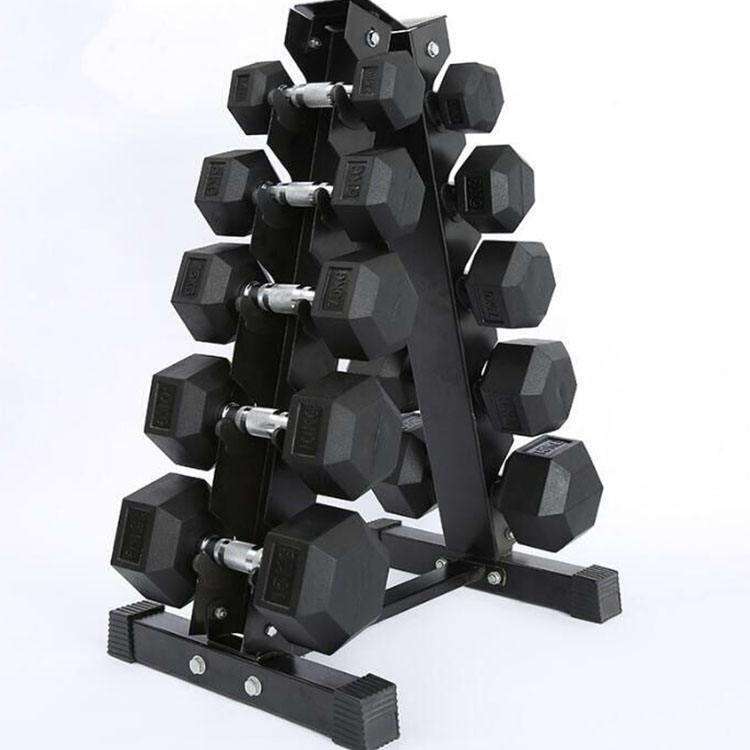Wholesale 5 Kg 10kg Home Custom Logo Gym Fitness Equipment Cheap Rubber Free Weight Pounds Hexagon Dumbles Hex Dumbbell Set