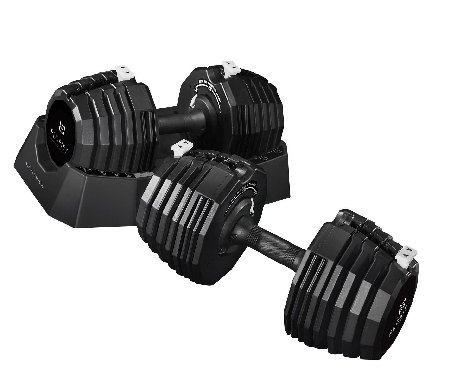 Wholesale 55LB Coated Adjustable Dumbbell 25KG Sport Equipment Training