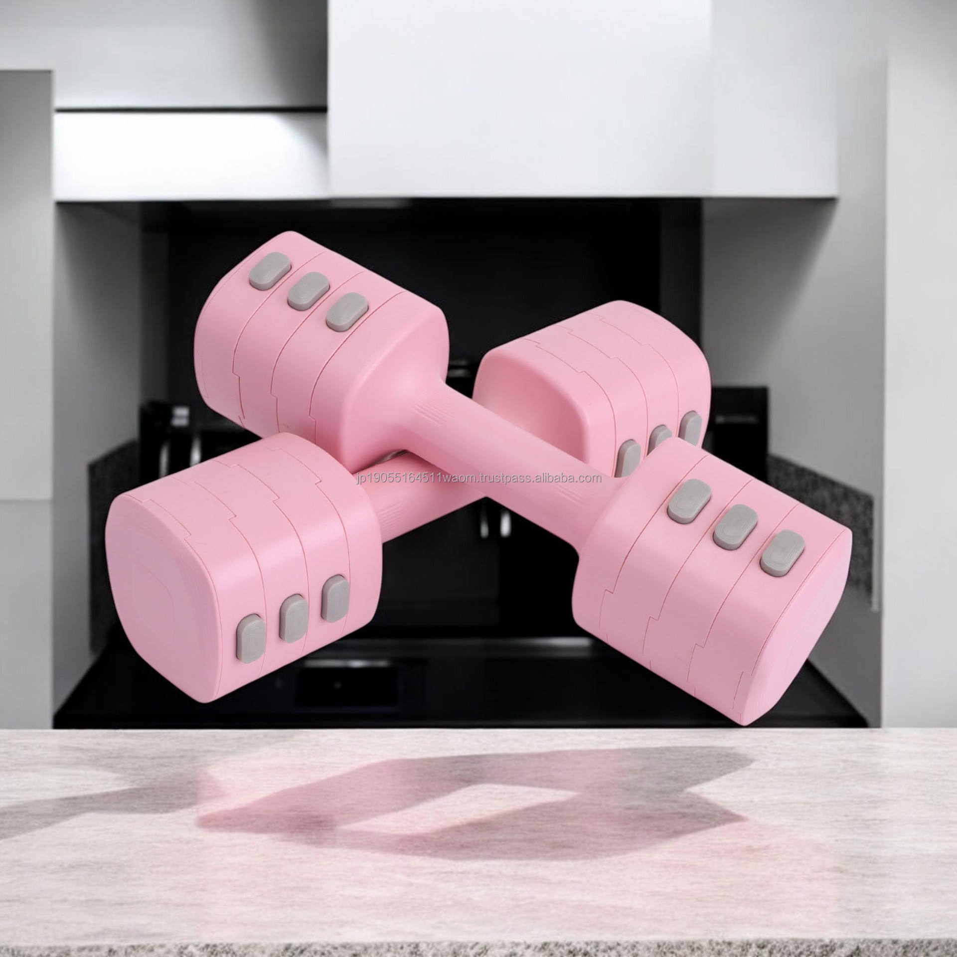 Men's Adjustable Indoor Home Fitness Equipment Three-in-One Sports Dumbbell And Barbell Combining Removable Arms Function