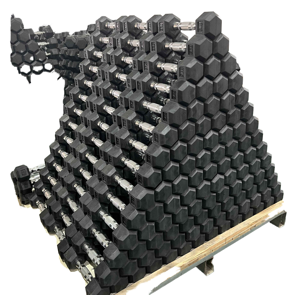 35LBS High Quality Customized Logo Iron Dumbbells From Factory Supply Hexagonal Workout Dumbbell for Body Fitness Gym Equipment