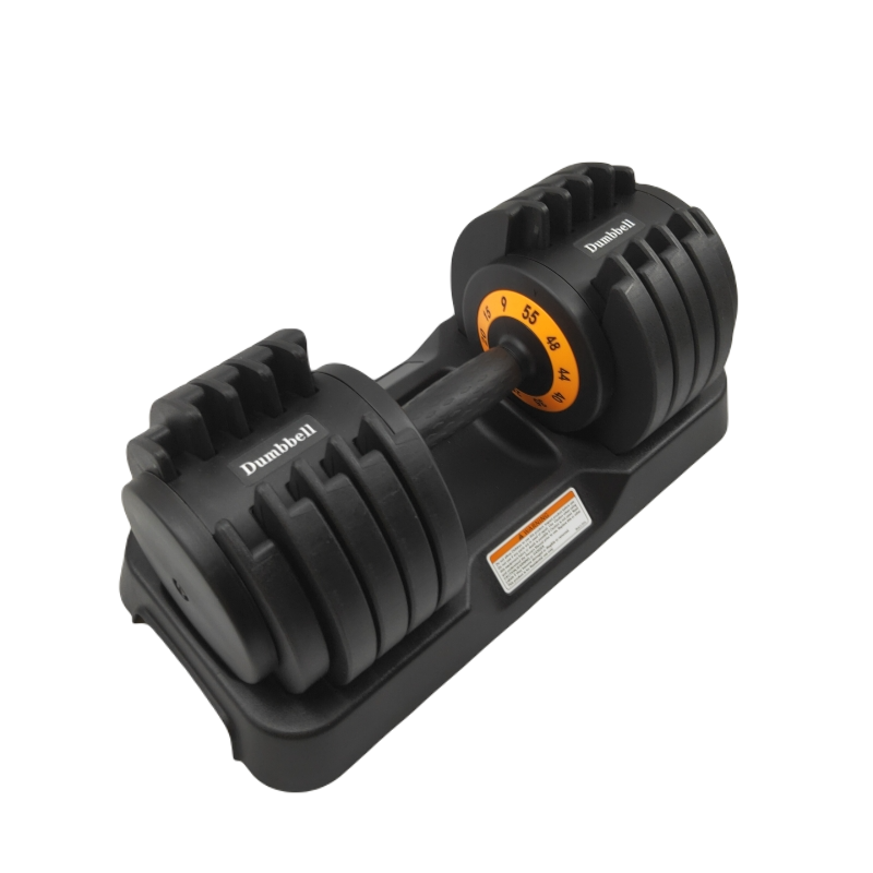 Quick Adjust Dumbbell Set 6 Different Weight Selections with Second Hand Adjust Turning Handle for Body Workout Fitness