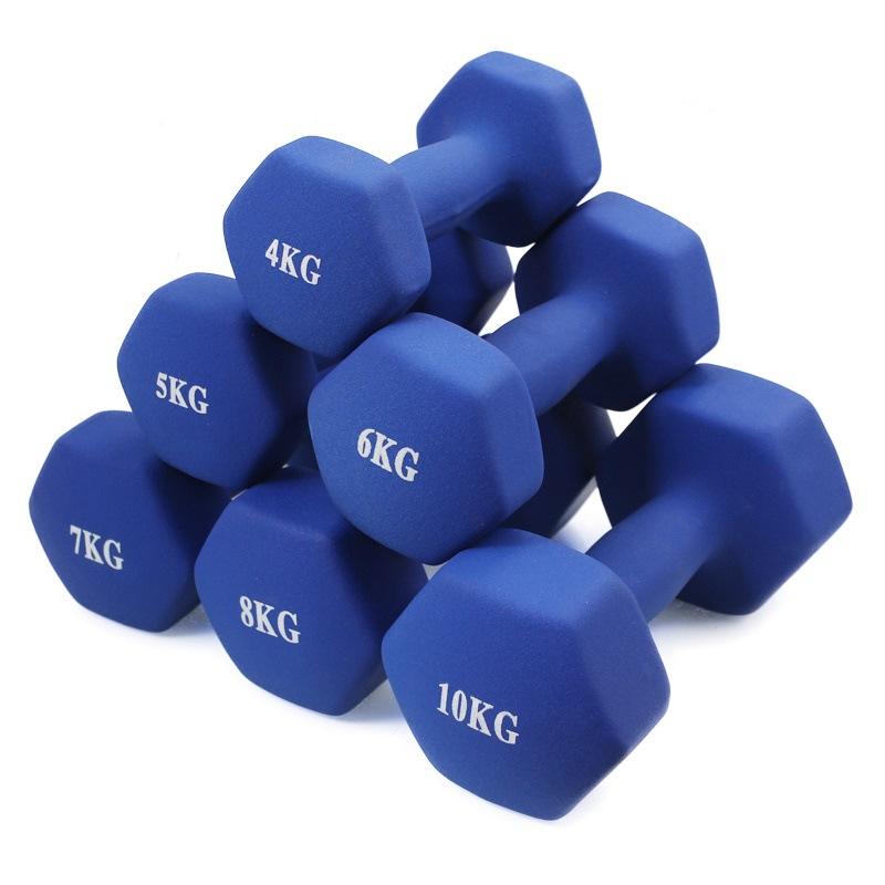 Wavar Wholesale Sport Gym Powerlifting 1kg 2 kg 3kg 4kg 5kg Adjustable Custom Neoprene Coated Hand Weights Neoprene Dumbbell Set